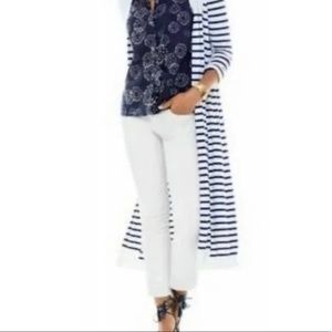 Cabi Slim Boyfriend White Denim Jeans #5171